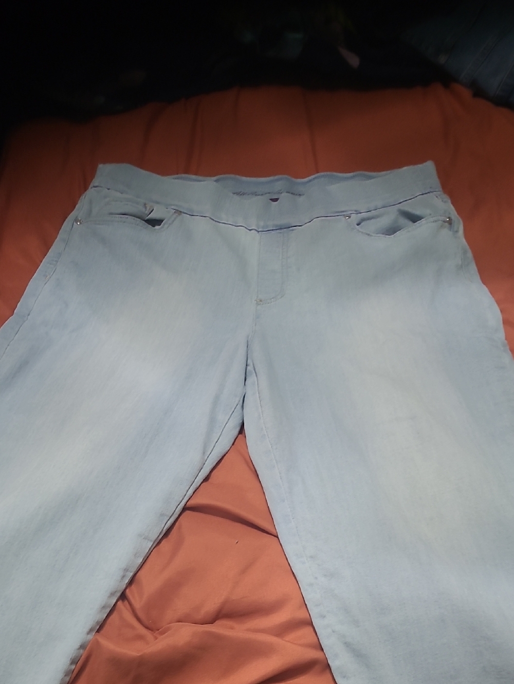 Light Blue Pull-On Women's Pants